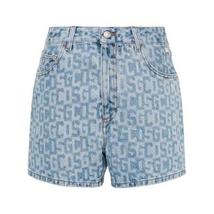 WAISTED DENIM HIGH GCDS SHORTS