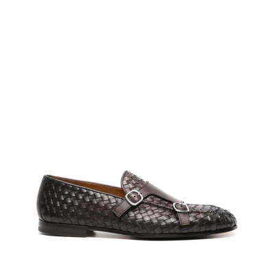 DOUCAL'S WOVEN LOAFER WITH BUCKLES SHOES