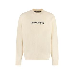 ANGELS CREW LOGO PALM NECK SWEATER