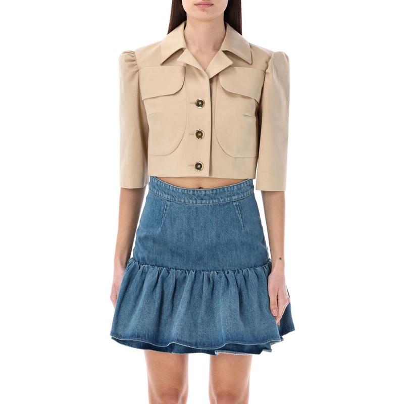 PATOU Short sleeves cotton jacket