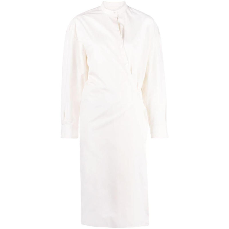 LEMAIRE OFFICER COLLAR TWISTED DRESS CLOTHING