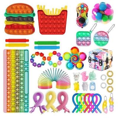 38pcs Fidget Toy Set Of Decompression Sensory Popet Toys