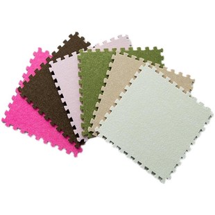 新品日式地毯卧室全铺少女大面积方块地垫拼接Q地板垫房间家用床