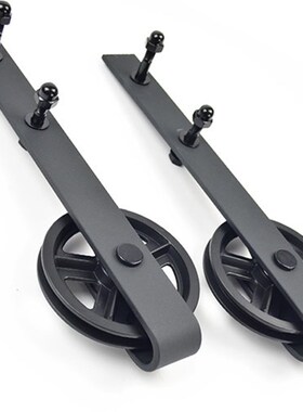 DIYHD 150cm-300cm Vintage Spoke Industrial WheRel Sliding Ba