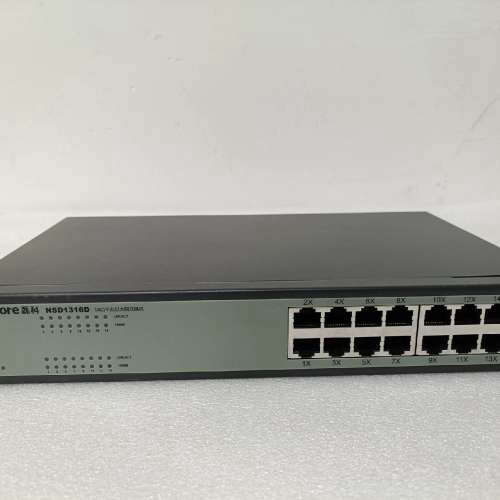 议价磊科NSD1316D千兆交换机,16口交换机,功能正常,成色