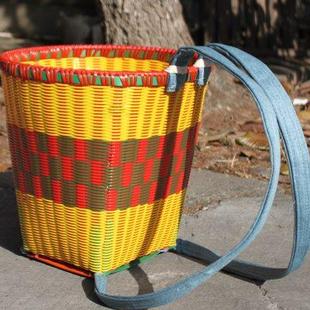 背篓家用买菜农用特大号背筐塑料编制收纳背篼手工藤编篮子背箩筐