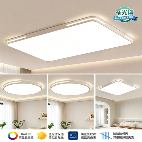 LED吸顶灯简约现代大气2026年新款主卧室灯圆形阳台客厅房间灯具