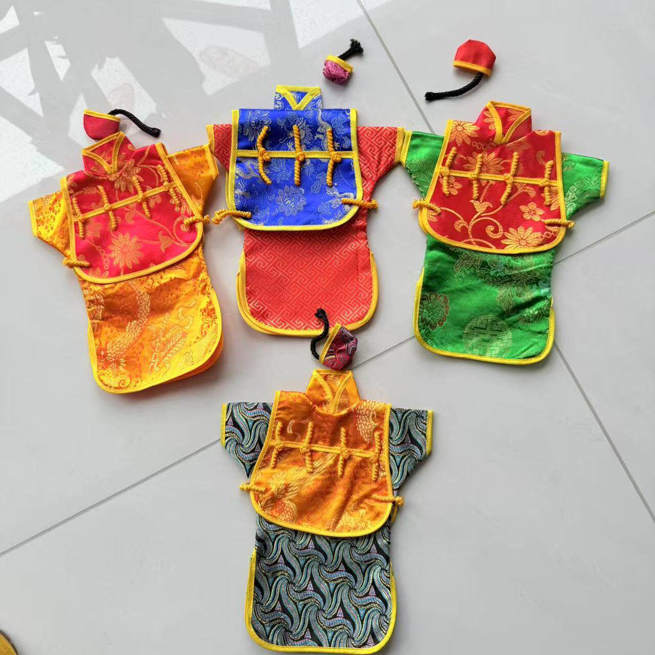 祭祀用品纸扎男女孩娃娃衣服英灵衣仙衣唐服工艺礼男女孩娃娃衣服