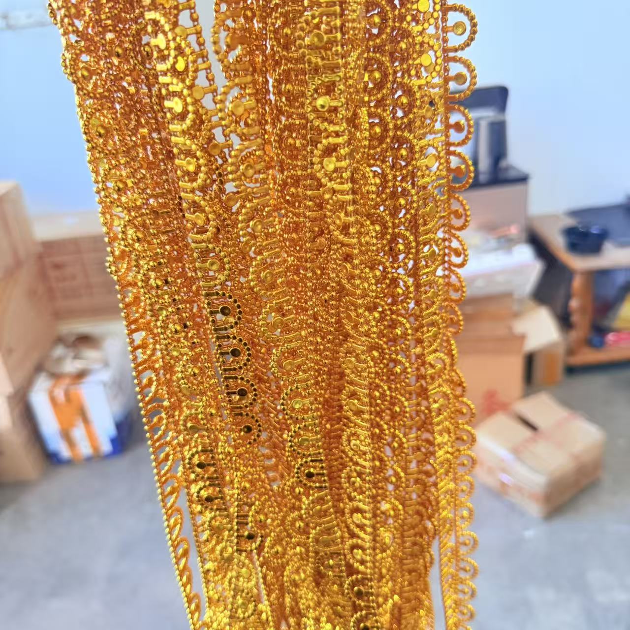 金店同款金色珠链花边DIY