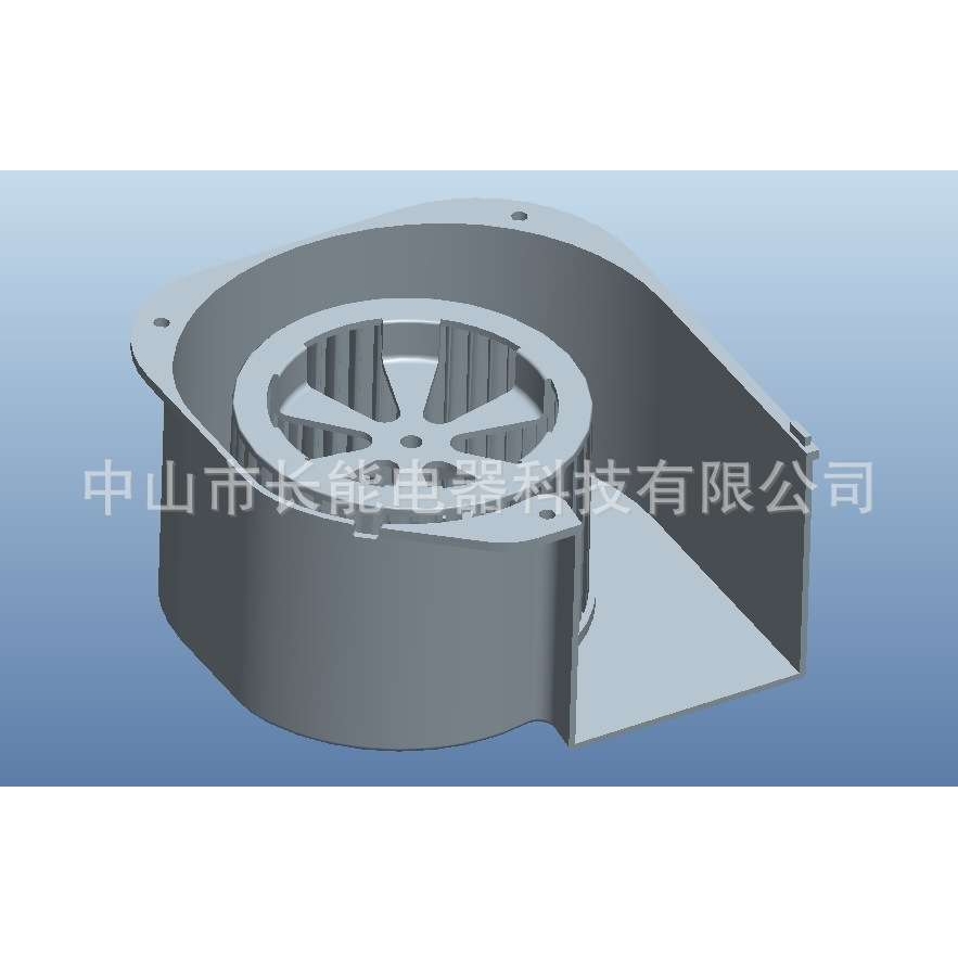 前倾式-单进风-塑料蜗壳配风轮Φ102x65N