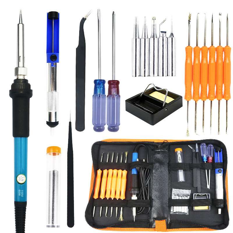 新品电烙铁套装小型焊接工具维修拆焊套件家用电子维修厂家直销