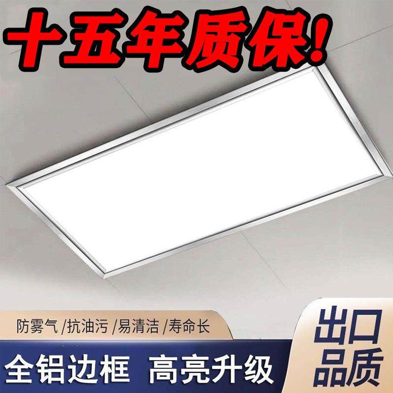 集成led厨房卫生间平板300吊顶嵌入式铝扣板吸顶灯x600厂家
