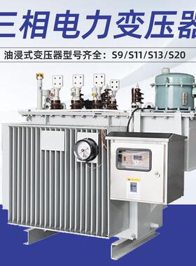 s11s13s20三相油浸式电力变压器250/315/400/630/800kva10KW全铜