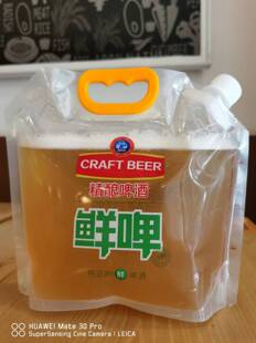 杂粮袋小米吸嘴袋塑料透明手提鲜啤打包外卖袋鲜啤袋50个起包邮