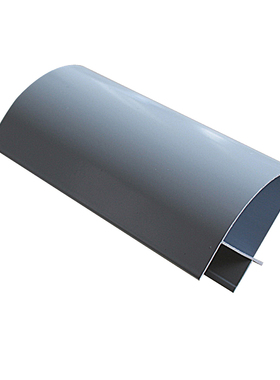 (喷塑)50外圆j柱 铝材 HJ5008 防撞护条 外转角 净化铝挤型材料