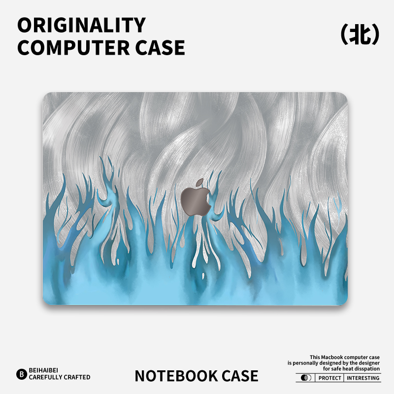 ins炽烈如火适用于苹果华为电脑mac笔记本电脑2025新款M2pro15寸macbook15保护壳macbookair13膜M3轻薄冰晶壳