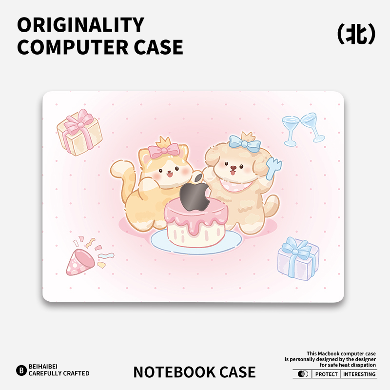 ins甜心派对适用于苹果华为电脑mac笔记本电脑2025新款M2pro15寸macbook15保护壳macbookair13膜M3轻薄冰晶壳