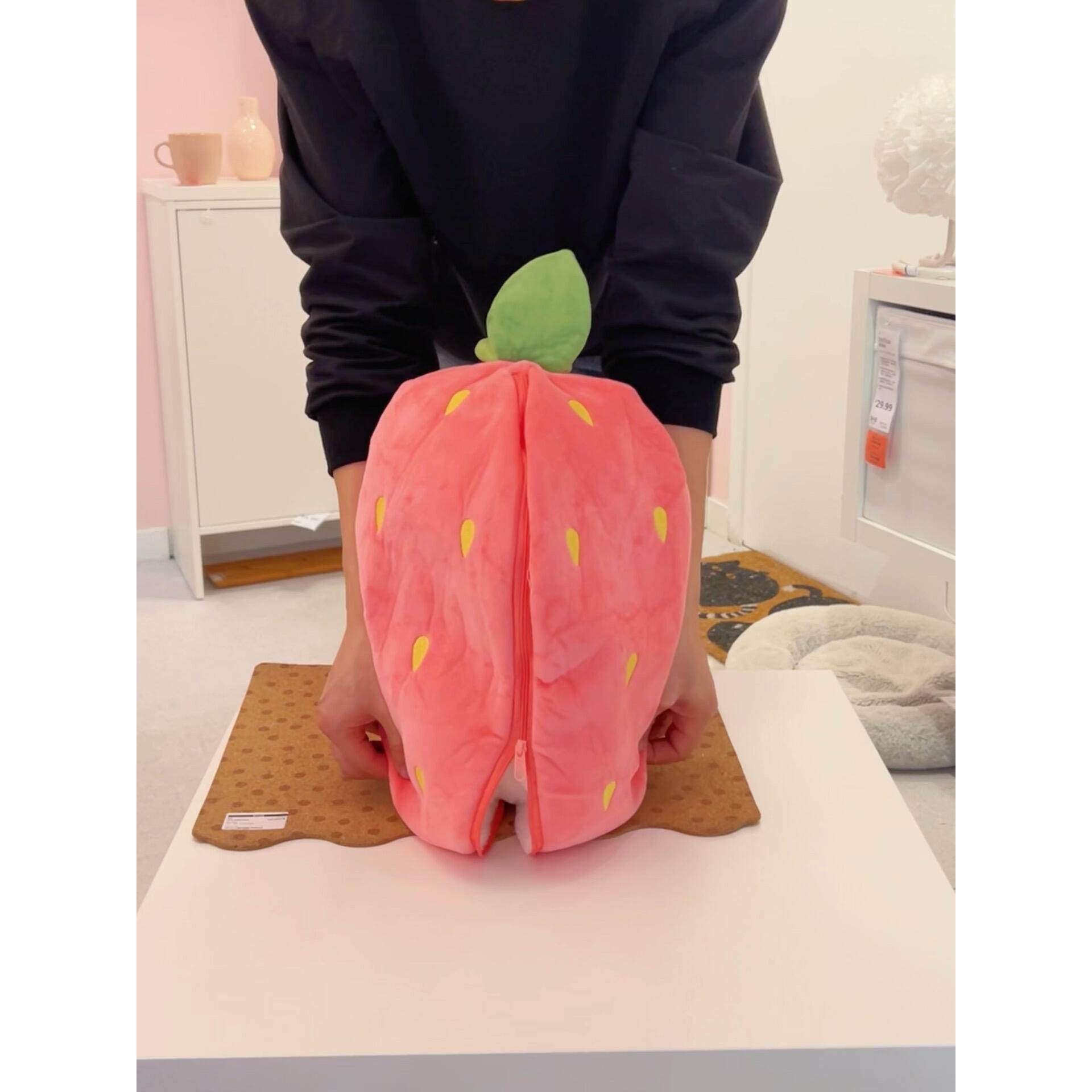 草莓变身兔子毛绒玩具玩偶公仔布娃娃抱枕送男女生朋友闺蜜礼物