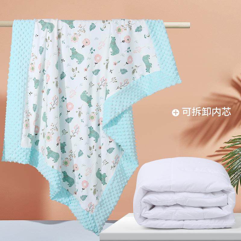 婴儿被子豆豆毯儿童四季毛毯加胆芯幼儿园毯子盖毯加厚安抚宝宝被,婴童用品,毯子,淘宝优惠券,粉丝福利购,淘宝优惠卷
