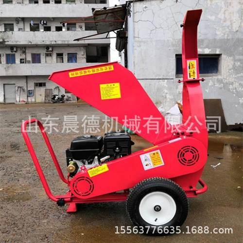 果园木材杂木破碎机 柴油电动小型碎枝履带树枝粉碎机