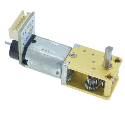 蜗轮蜗杆1218-N20直流编码器减速电机 3V6V12V微型齿轮低转速电机