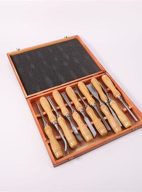 12件套雕刻刀木工雕刻刀木工凿陶泥工具跨境carvin chisel