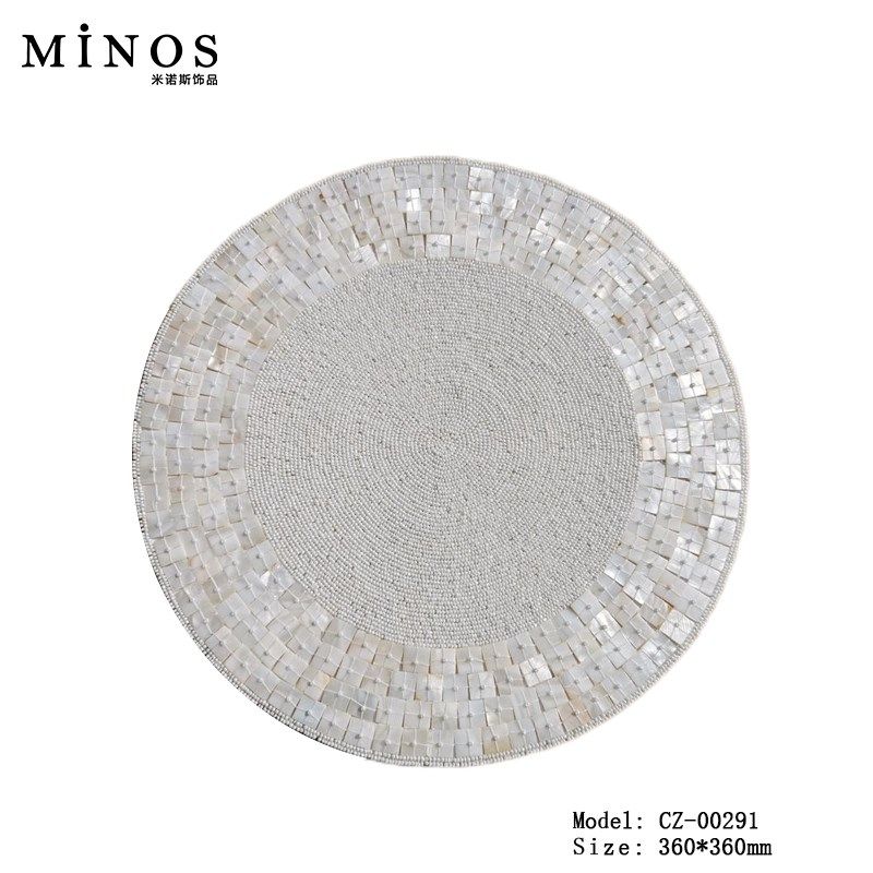 现代样板房餐桌垫手工串珠亮片餐C垫高端餐厅法式家用西餐垫装饰,餐饮具,餐垫,淘宝优惠券,粉丝福利购,淘宝优惠卷