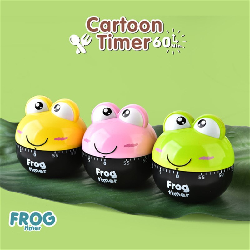 网红Cartoon Animal Vegetable Shape 60 Minute Timer Easy Oper