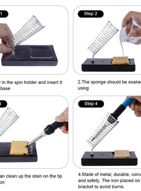 Dusco.E 80W 220V Electric SolderinFg Iron Kit Adjustable Tem