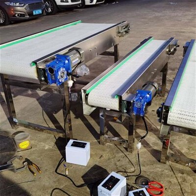 304不锈钢网带输送机造粒机配B套网带转弯网带转弯直行平顶链链板