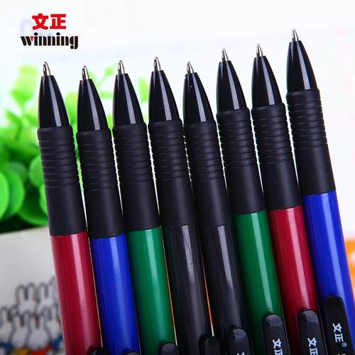 文正经典复古圆珠笔1.0mm粗头黑