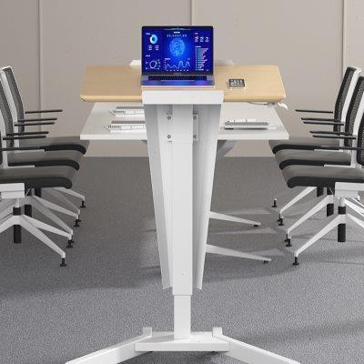 演讲台发言台前台接待台培训会议室小讲台现代简约可移动升降桌子