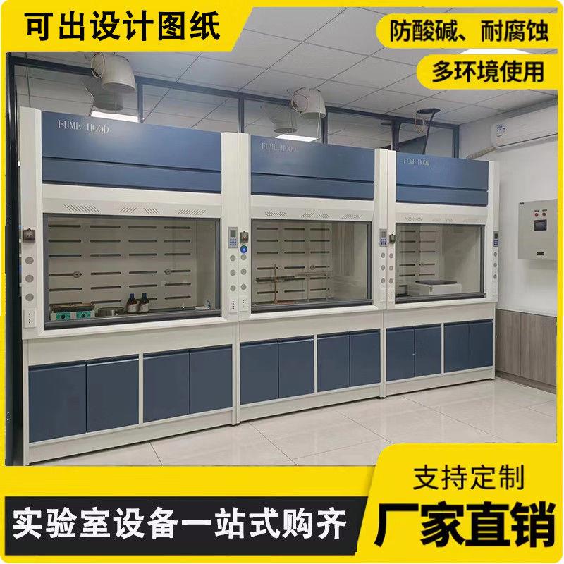 实验室通风橱化学试验通风柜全钢桌上型PP排风工作台耐酸碱落地式
