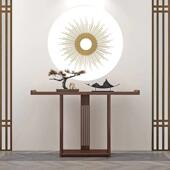 实木入口桌 简易入口桌 酒店走廊边桌 采购产品新中式 端景桌