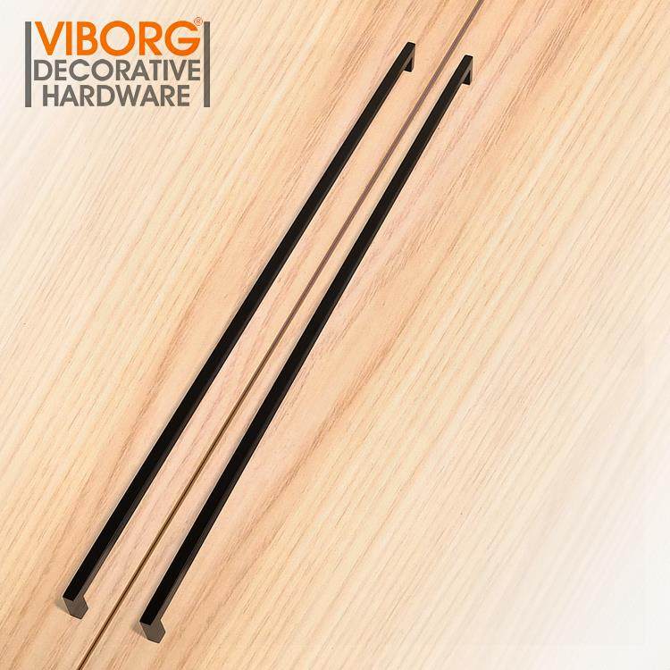 VIBORG域堡哑黑304不锈钢柜子拉手柜门衣柜抽屉整体橱柜 加长现代,基础建材,小拉手,淘宝优惠券,粉丝福利购,淘宝优惠卷