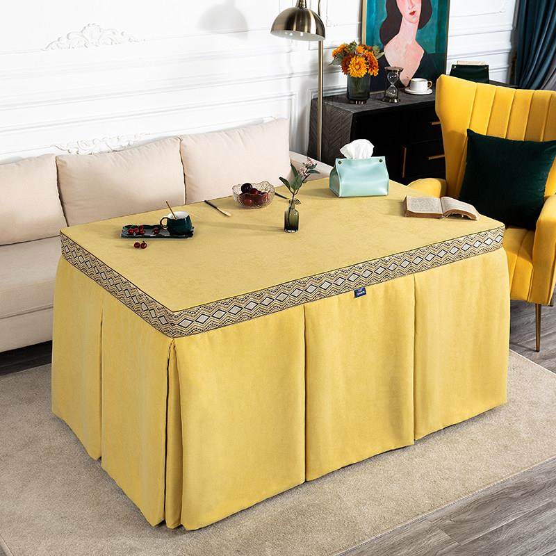 北欧烤火罩加厚加绒新款冬季电暖桌罩烤火被纯色长方形电炉罩桌套,居家布艺,微波炉罩,淘宝优惠券,粉丝福利购,淘宝优惠卷