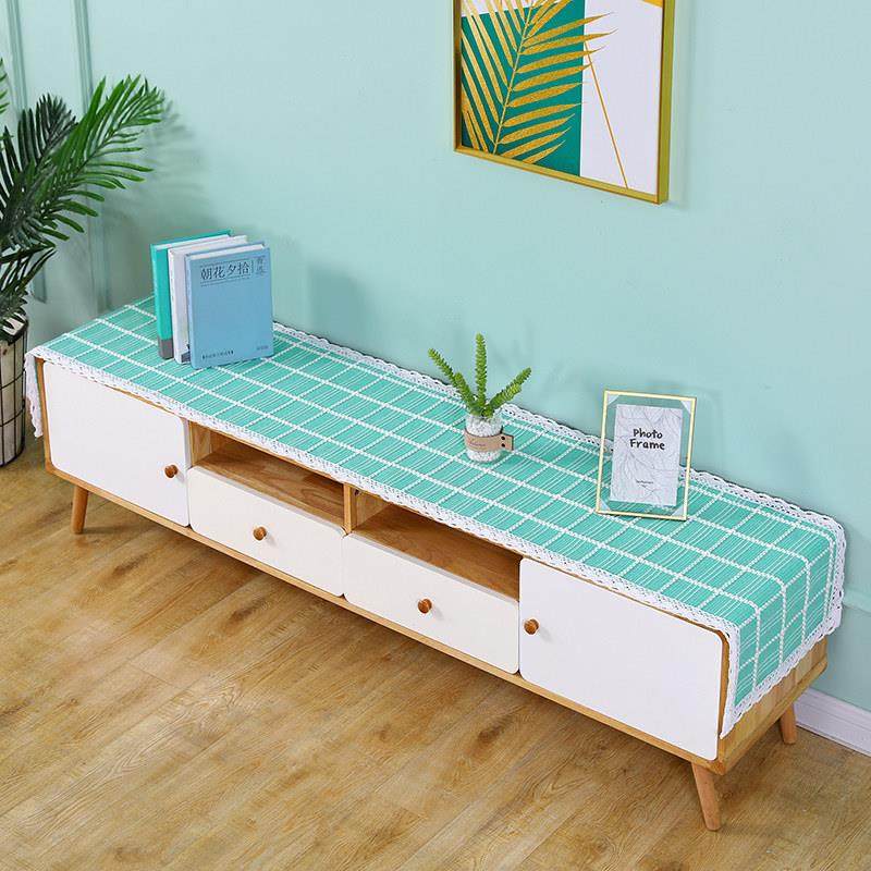 电视柜桌布客厅梳妆台鞋柜茶几桌布防尘罩蕾丝简约长方形盖巾罩子,居家布艺,万能盖巾,淘宝优惠券,粉丝福利购,淘宝优惠卷