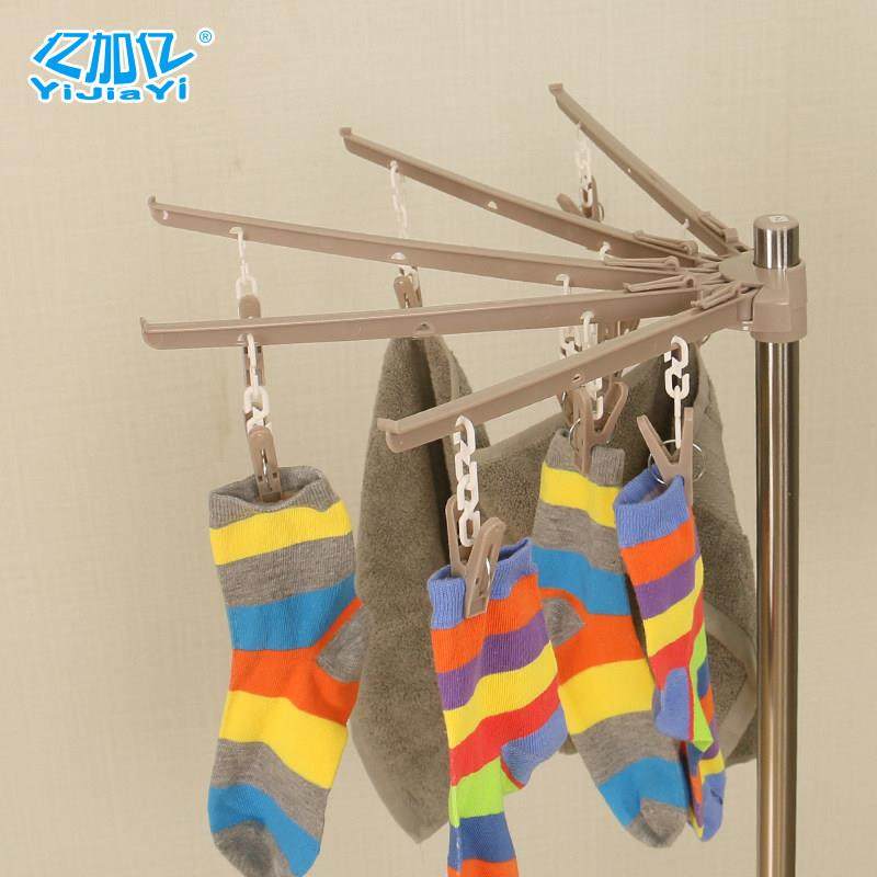 亿加亿扇形折叠晒袜架晾晒衣架配套管径25MM晾衣架阳台户外2个装,收纳整理,小型晾晒架,淘宝优惠券,粉丝福利购,淘宝优惠卷