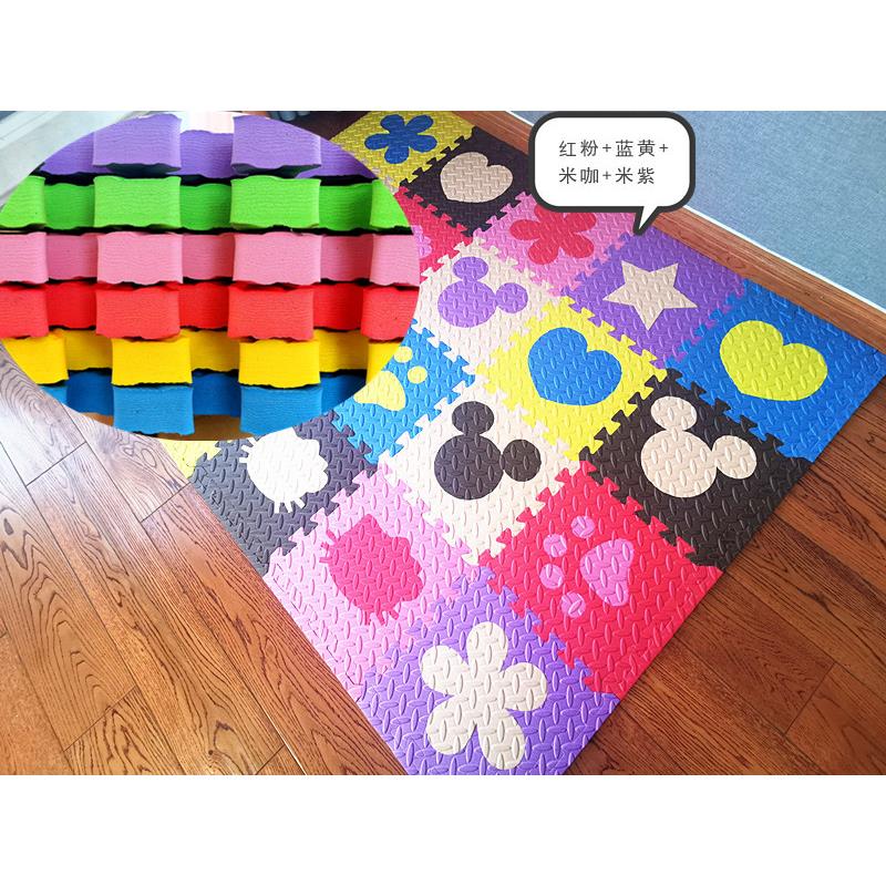 泡沫地垫家用儿童拼图爬行铺地板垫加厚拼接数字字母海绵榻榻米垫