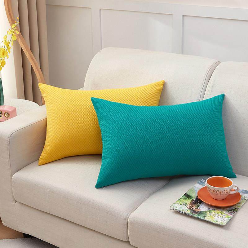 长方形抱枕客厅现代简约长靠枕腰垫靠垫单人沙发小腰枕30黄色80套