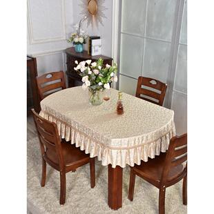 豪华金茶机套金桌布包罗万象长方形桌布椭圆形家纺家用桌布展布