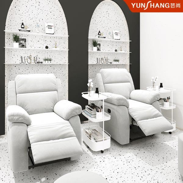 美甲沙发美足椅美脚美睫美容电动沙发足疗懒人多功能可躺按摩椅子