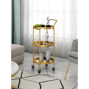 斯堪的纳维亚无障碍豪华小咖啡桌手推车客厅侧桌卧室可移动侧柜与