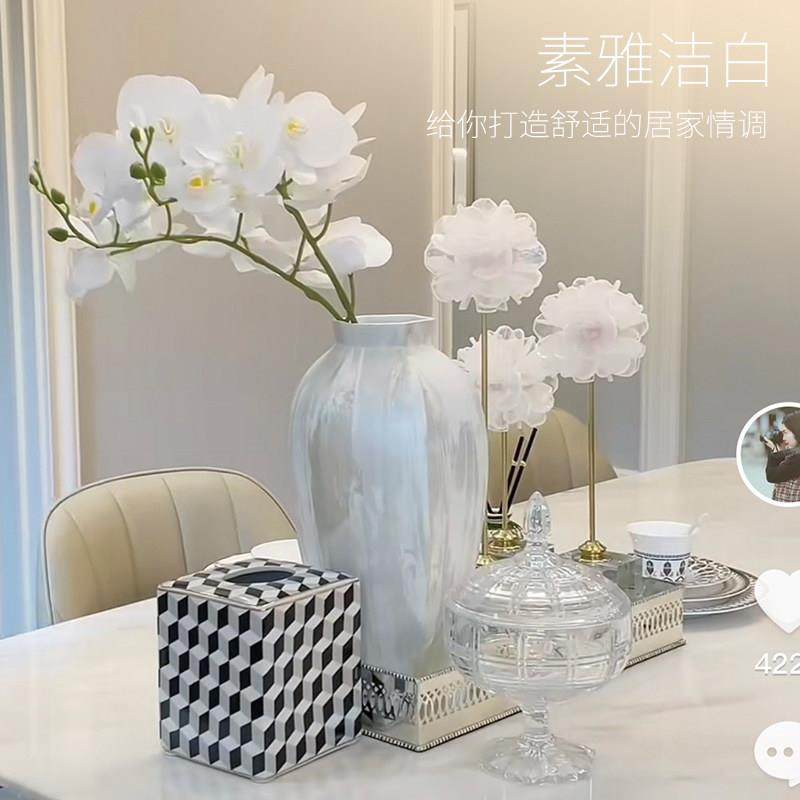 新中式陶瓷花瓶插花干花摆件创意现代客厅酒柜玄关花器家居装饰品,家居饰品,花瓶,淘宝优惠券,粉丝福利购,淘宝优惠卷