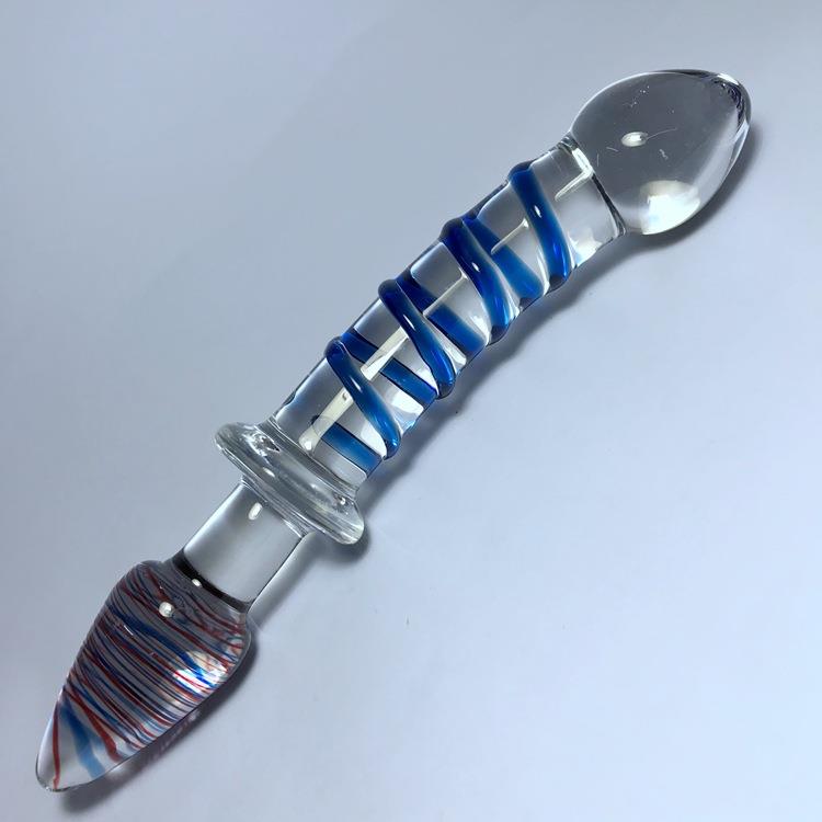 连绵起伏情趣性用品水晶阳具后庭塞玻璃肛女性解压神器玩具调情
