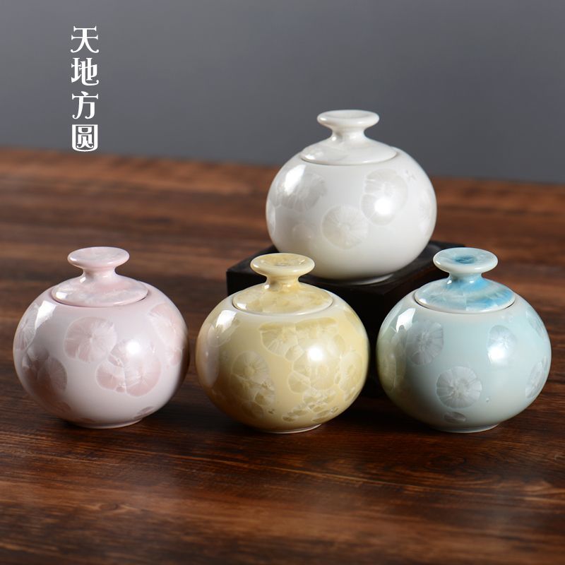 陶瓷小号胶囊药丸罐香粉面霜软膏护肤品胭脂复古密封葫芦分装瓷瓶