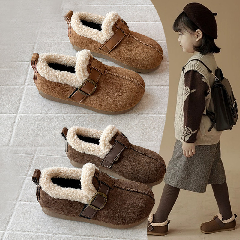 儿童勃肯鞋2025秋冬新款女童加绒保暖棉鞋软底百搭羊羔毛公主鞋子,童鞋/婴儿鞋/亲子鞋,棉鞋,淘宝优惠券,粉丝福利购,淘宝优惠卷