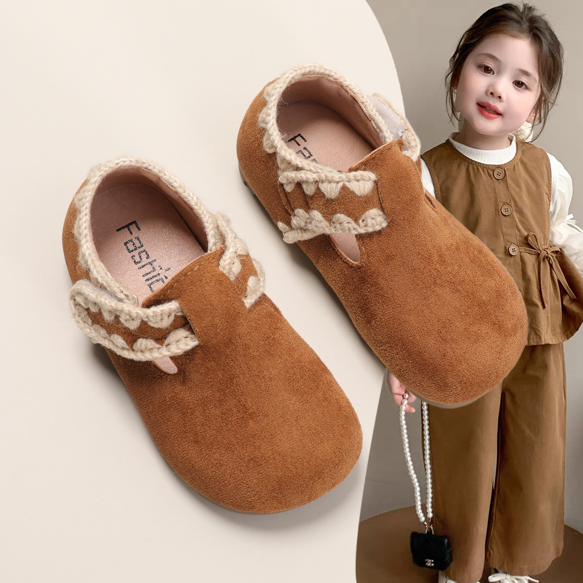 女童公主小皮鞋2026新款女孩防滑豆豆鞋春秋季儿童勃肯鞋百搭单鞋,童鞋/婴儿鞋/亲子鞋,皮鞋,淘宝优惠券,粉丝福利购,淘宝优惠卷