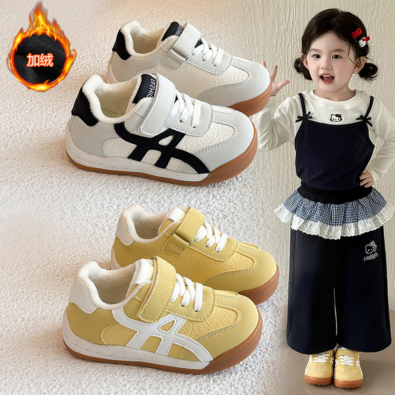 女童运动鞋2025新款防滑软底鞋