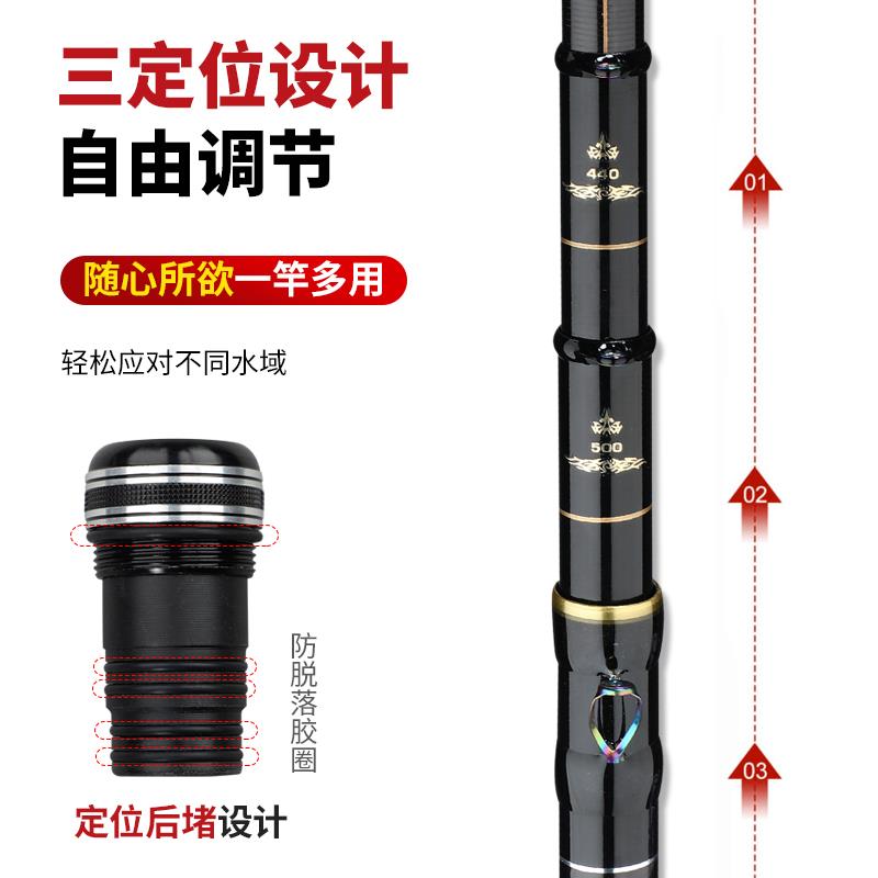 碳素3定位不剪线19调前打竿超轻手竿车竿钓鱼竿吉谷川谷麦竿逗钓